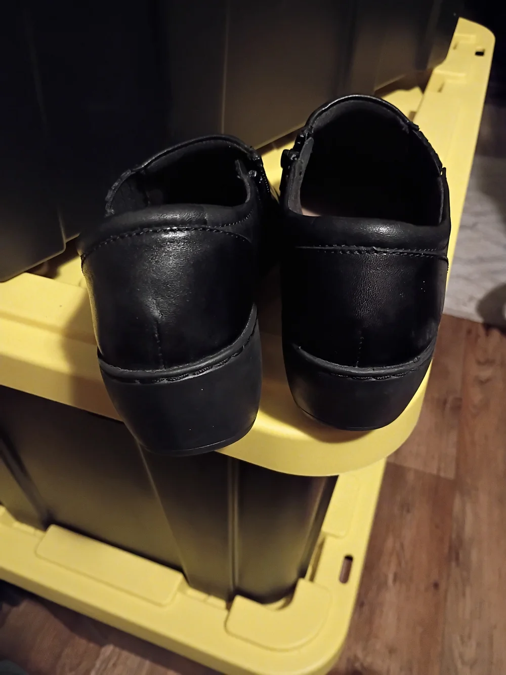 Clarks Black Women’s Wedge Slip-On Shoes